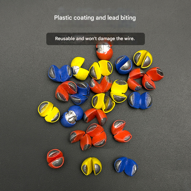 Pemberat Timah Berlapis Karet Anti Rusak Senar Micro Lead Open Sinker Pancing