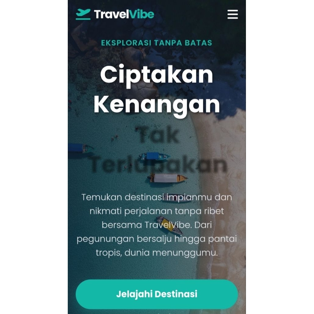 Website Landing Page Travel & Tour 1