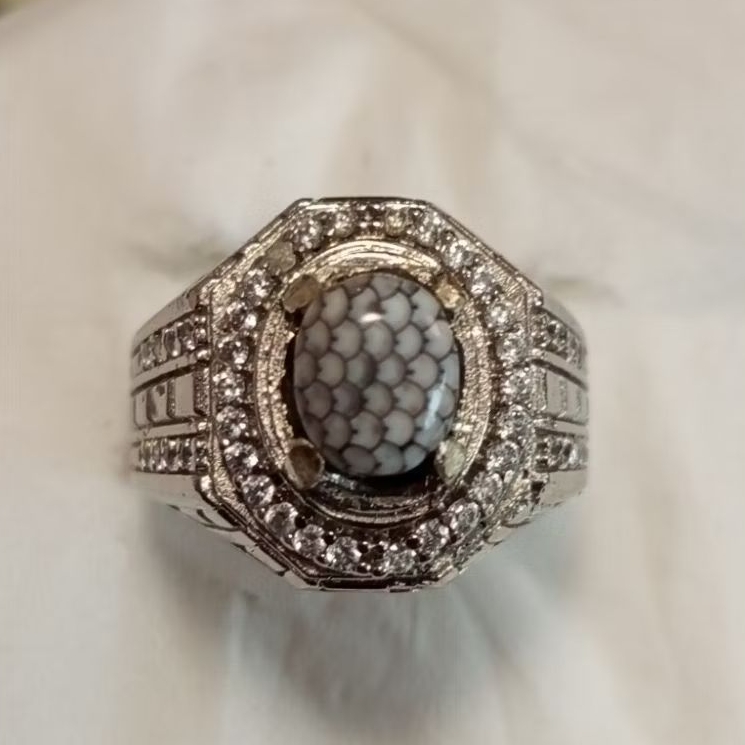 [Terbaik] Batu Jipen | Motif sisik ular | Ring 9