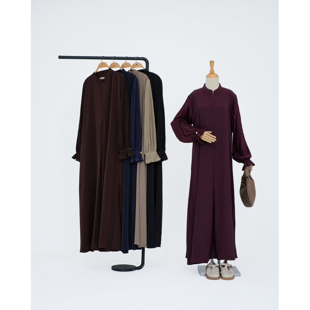 ALYANA PLEATS SET BY ZANUBA | GAMIS ALYANA PLEATS ZANUBA | GAMIS SYAR'I PREMIUM | GAMIS ZANUBA TERBA