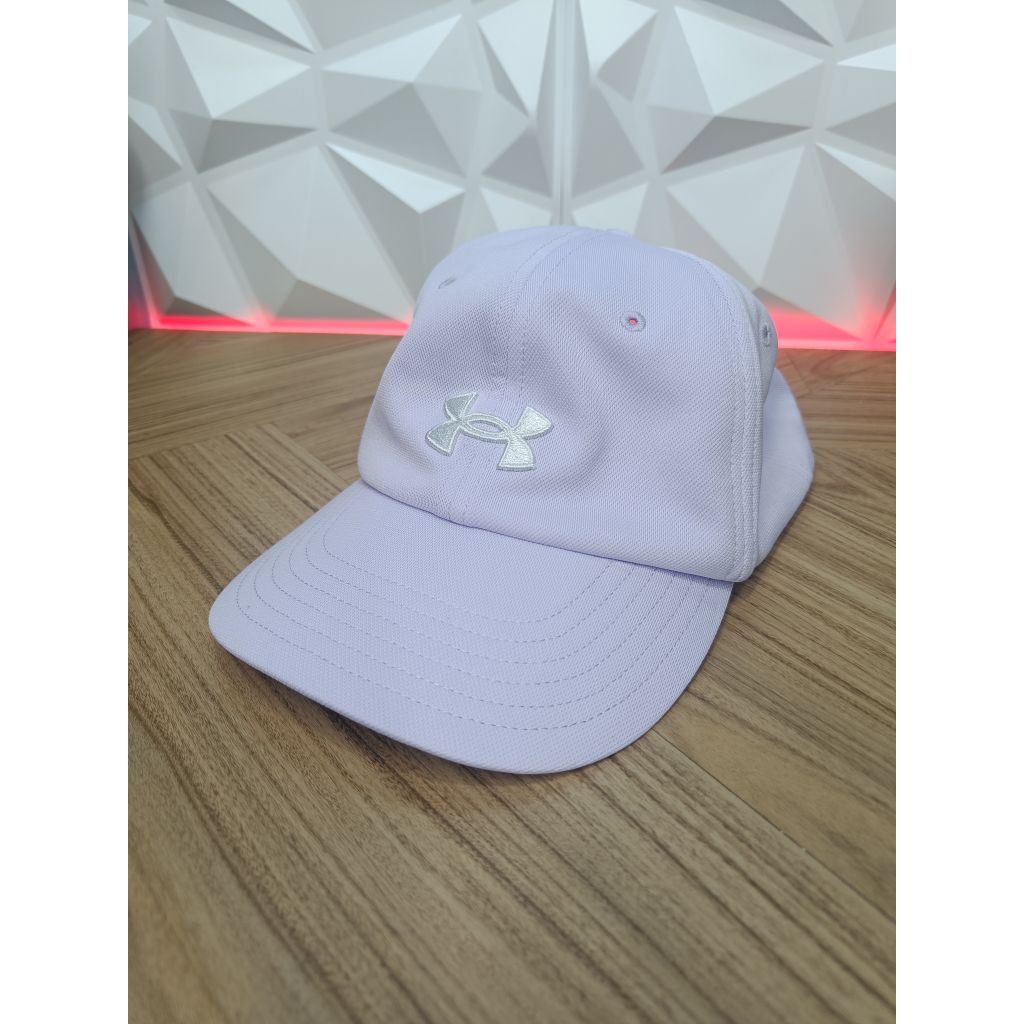topi Under Armor Running Wanita Warna Lylac mulus