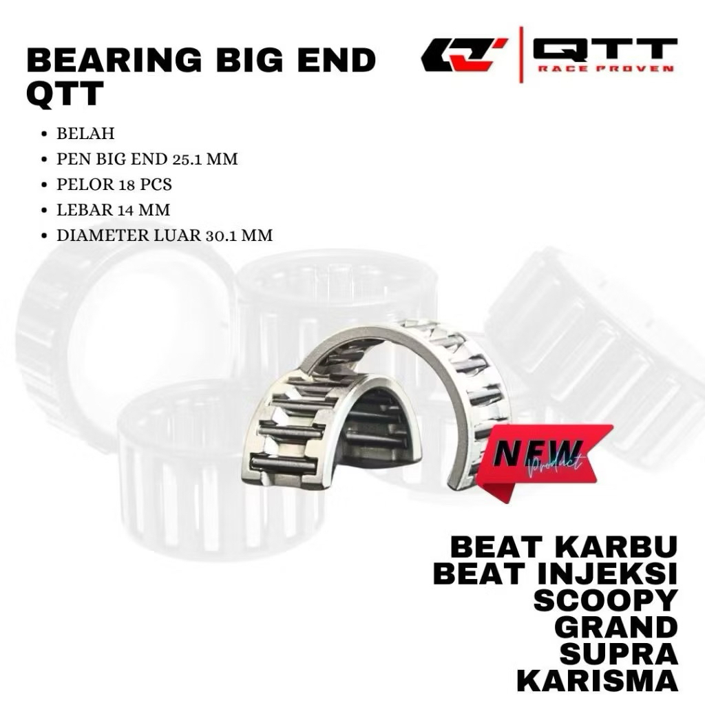 LAHER BEARING PEN PIN STROKE STRUK UP BELAH QTT BEAT KARBU BEAT FI SCOOPY GRAND SUPRA KHARISMA ORIGI