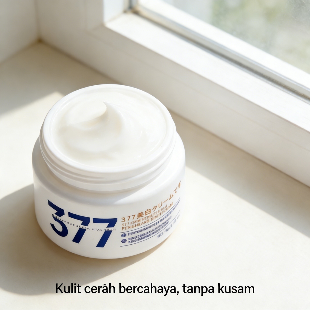 DLH 377 Krim Wajah - Aman untuk Ibu Hamil & Menyusui, Penghilang Flek Hitam, BPOM, 30g