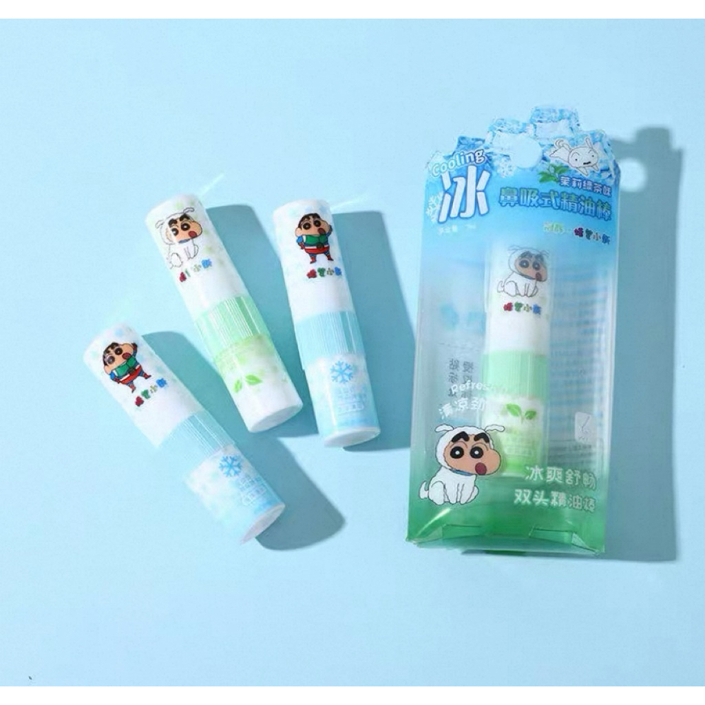 Inhaler Roll On 2 in 1 untuk Hidung Mampet Flu Pilek Crayon Shinchan License