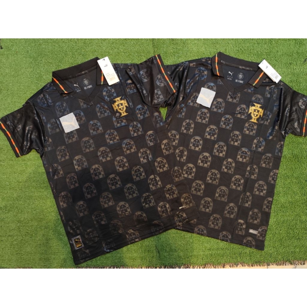 Jersey Portugal Away Berkerah Grade Original ( Jersey Tandang )