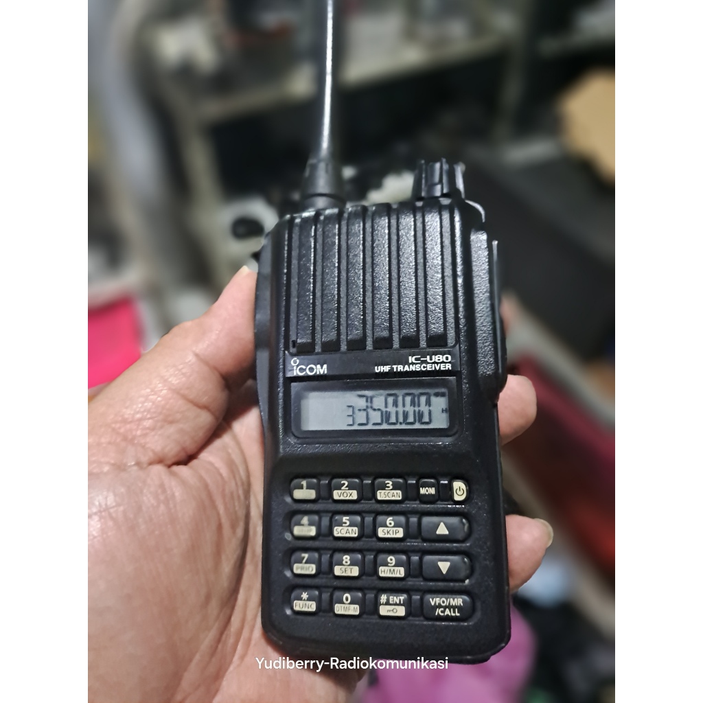 Ht Icom Ic-U80 Batangan Icom U80 Frekuensi Uhf 350 Mhz ICOM IC U80 SECOND UHF LOW BAND 350 MHZ