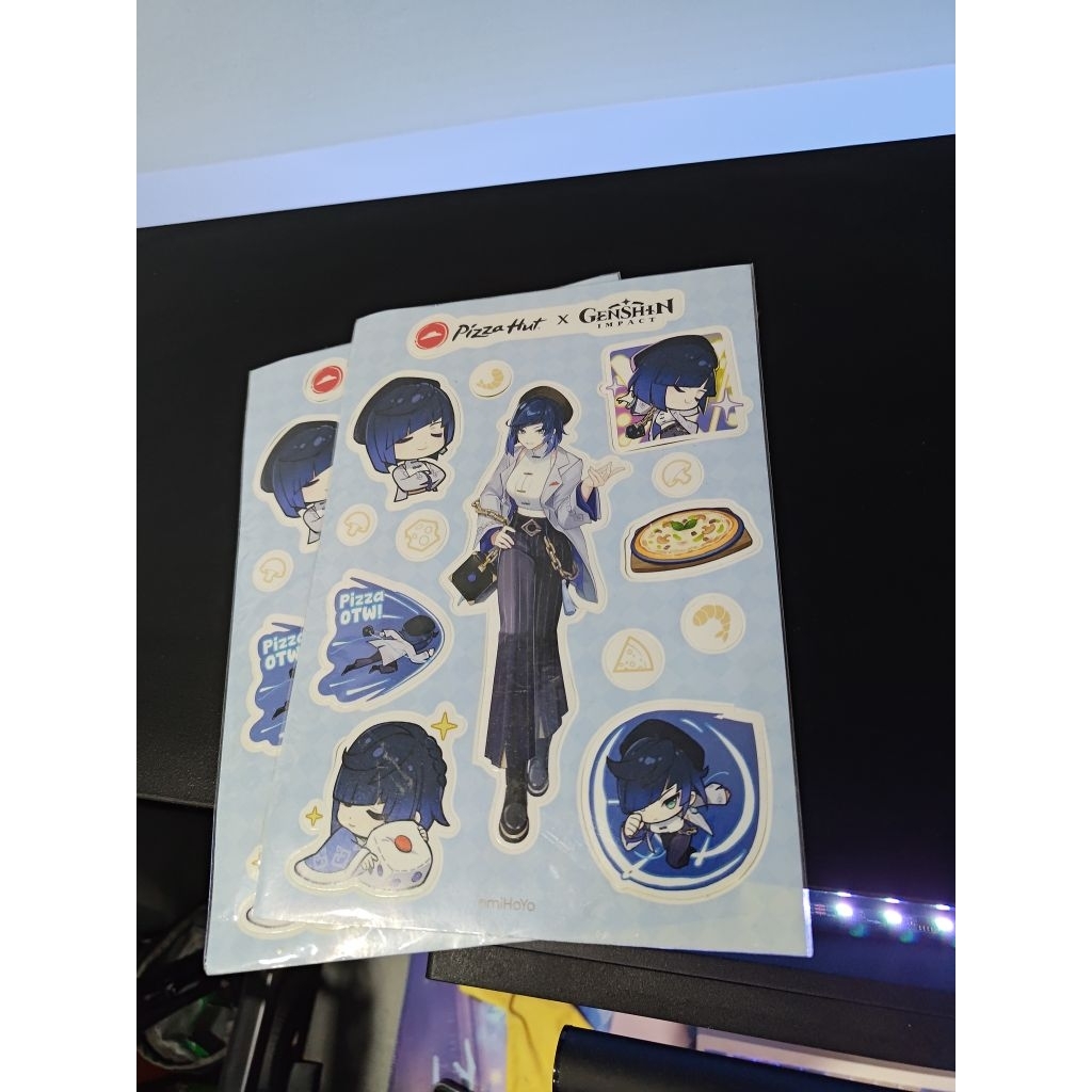 Sticker Genshin Impact Yelan x Pizza Hut Limited 2023