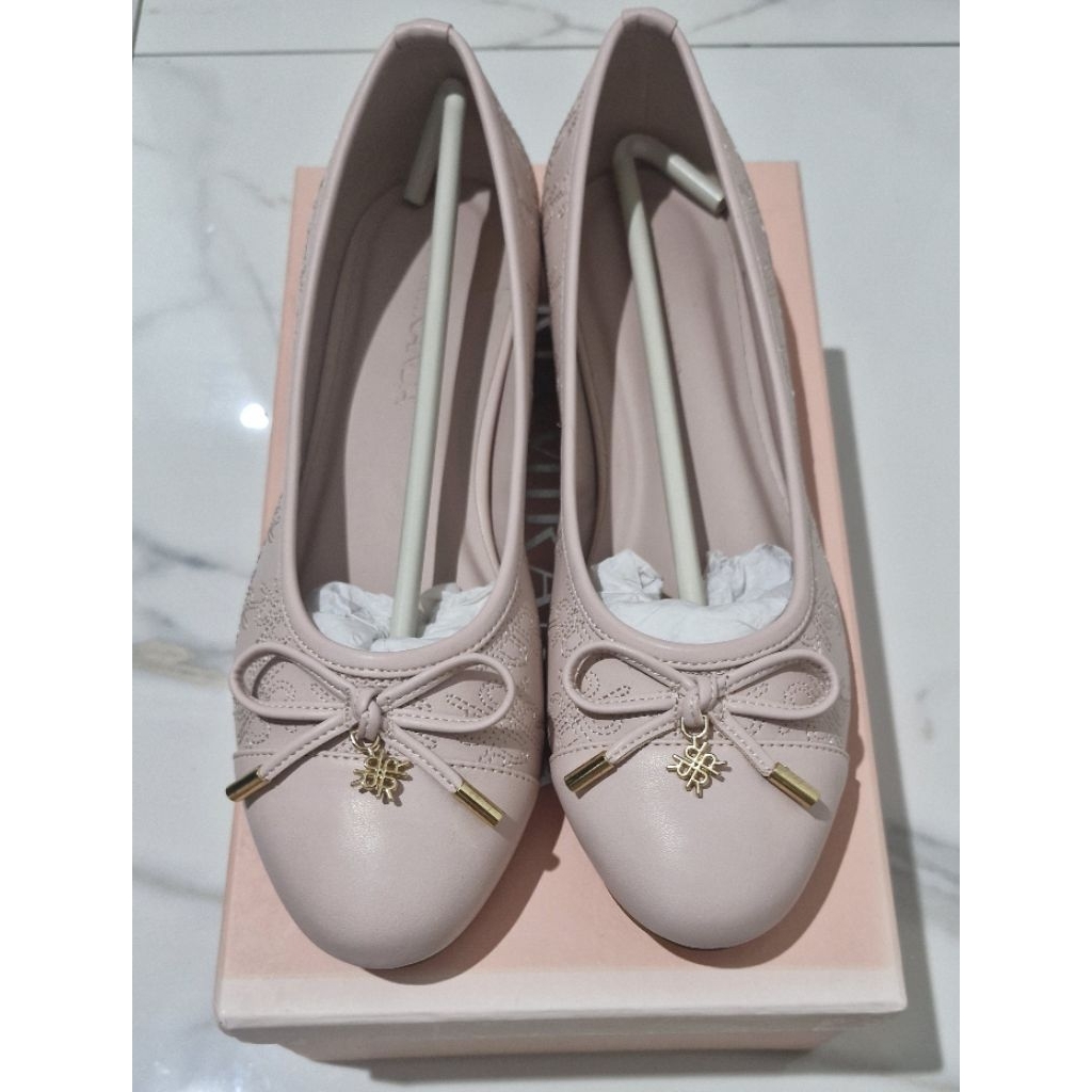 Ria Miranda - Miranda Quilted flatshoes dusty pink