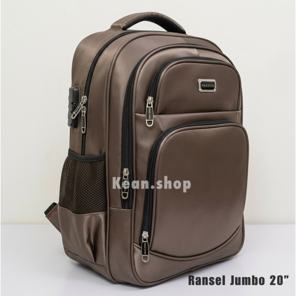 Tas Ransel Jumbo 20 Inch Expending Ransel Kerja Ransel Mudik ORIGINAL POLO GIVES