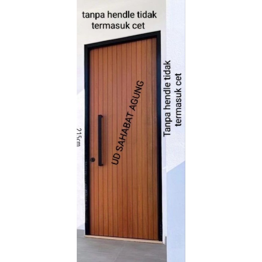 DAUN PINTU SOLID BAHAN KAYU KAMPER DAN MERANTI FULL OVEN BISA CUSTOM UKURAN DAN MODEL FEST RESPON