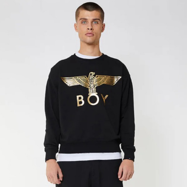 BOY LONDON EAGLE SWEATSHIRT UNISEX GOLD/SILVER BLACK