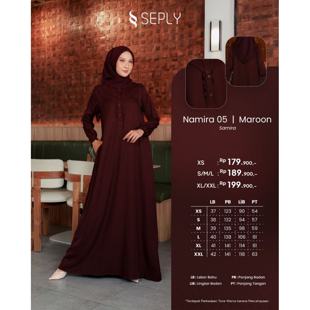 GAMIS SEPLY NAMIRA 05 MAROON