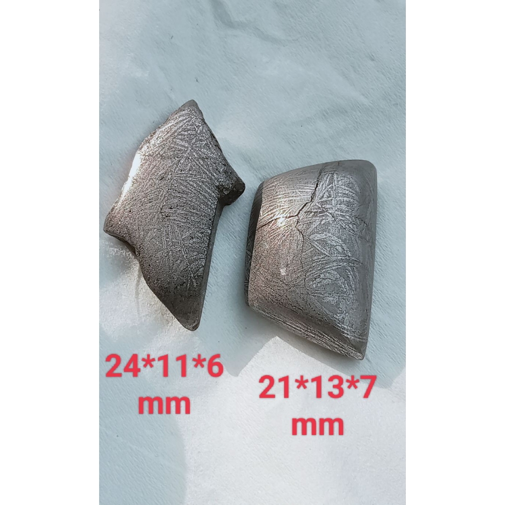 2pcs batu meteor iron meteorite, batu besi Aji
