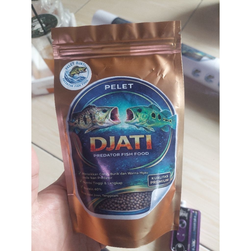 PELET DJATI untuk ikan peacock bass
