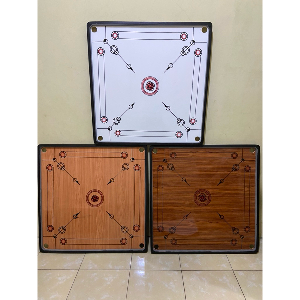meja karambol 1 set komplit ukuran 90x90cm - papan karambol