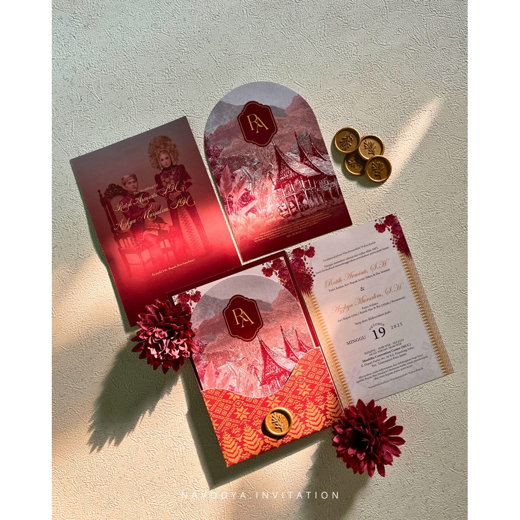 Undangan pernikahan softcover satuan | Undangan custom | tanpa minimalorder