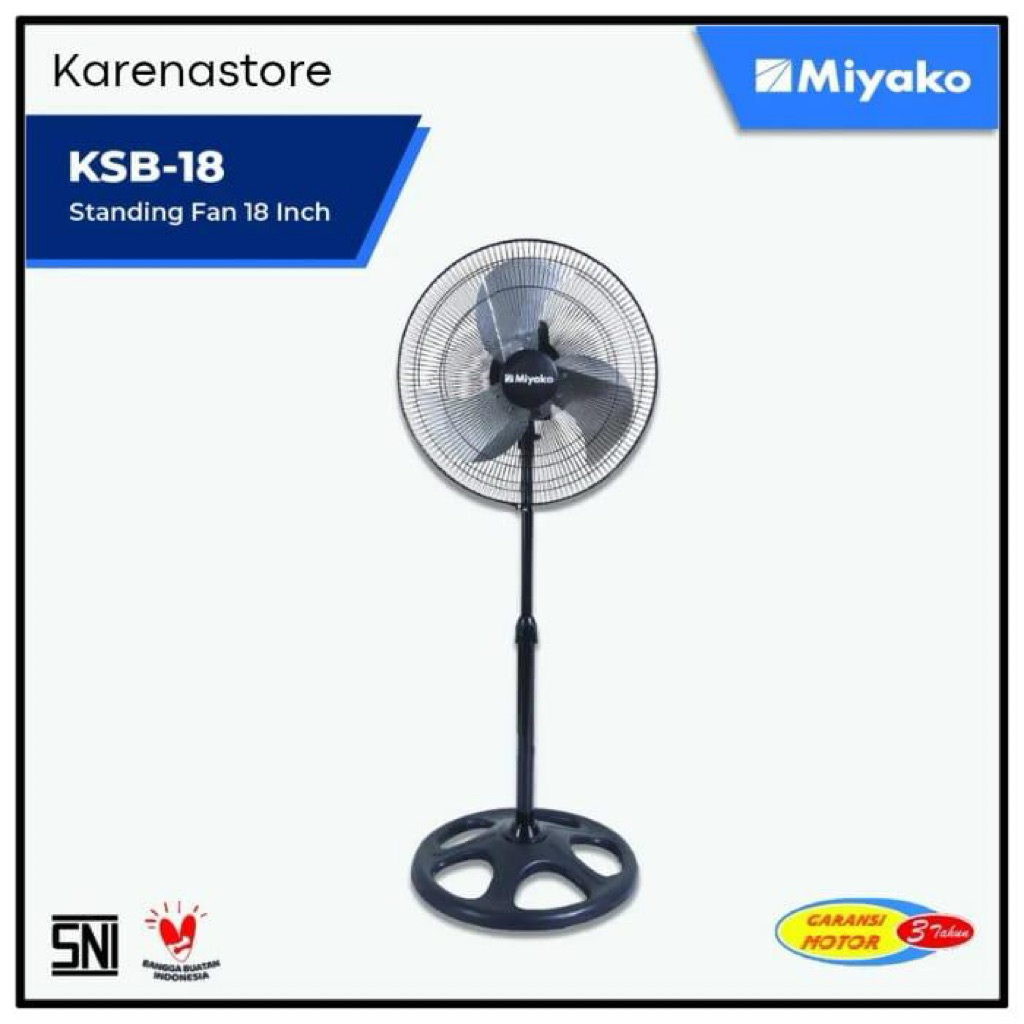 kipas angin miyako berdiri 18 inci KSB