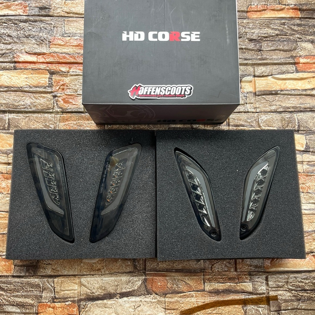 Indicator Sein / Lampu Sein LED HD CORSE Smoke Running Vespa Sprint Primavera 3V iGet ABS SECOND