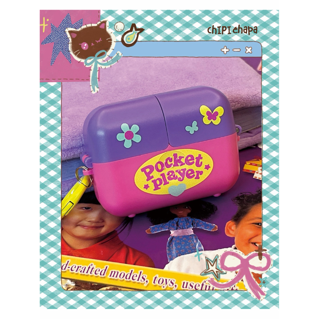 CHIPI CHAPA Rubbies Room Pop-Up AirPods Case Gen 1/2/3/Pro – Cute Y2K Aesthetic Cover | Ready Stock 