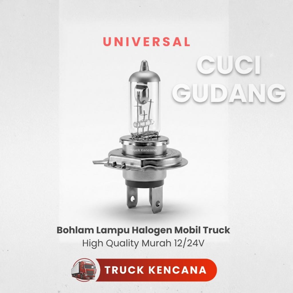 Bohlam Lampu Halogen Mobil Truck H4 12V 24V 100 90W Super Bright Lampu Utama Headlamp Bus Engkel Tro