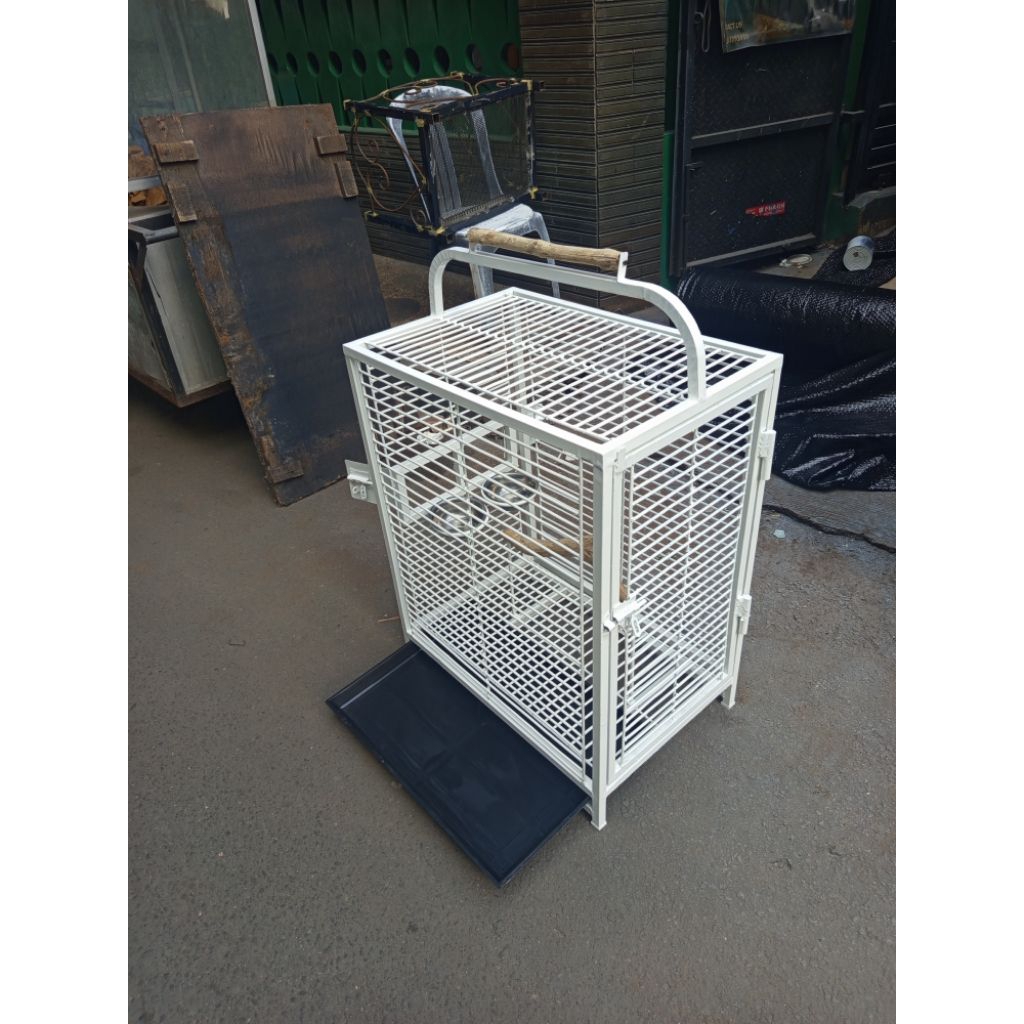 Kandang Besi Parrot Cage Burung Kakaktua Nuri Afgrey Sun Conure Falk