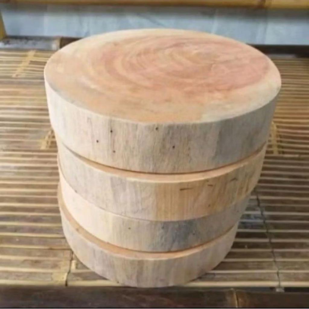 Talenan kayu Asem besar 30cm/talenan kayu asem bulat/pemotong daging/talenan potong/ talenan dapur
