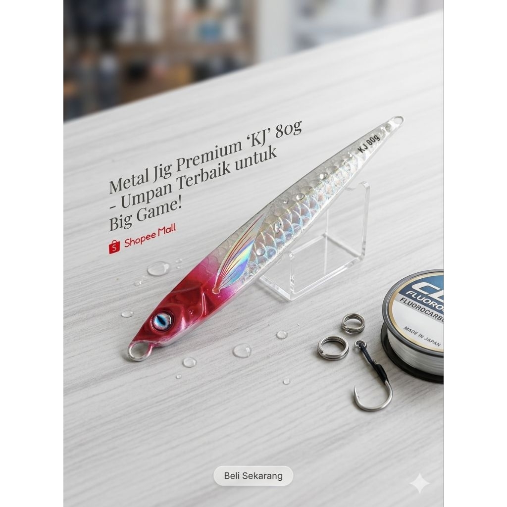metal jig 80 gram model jigpara GID perut