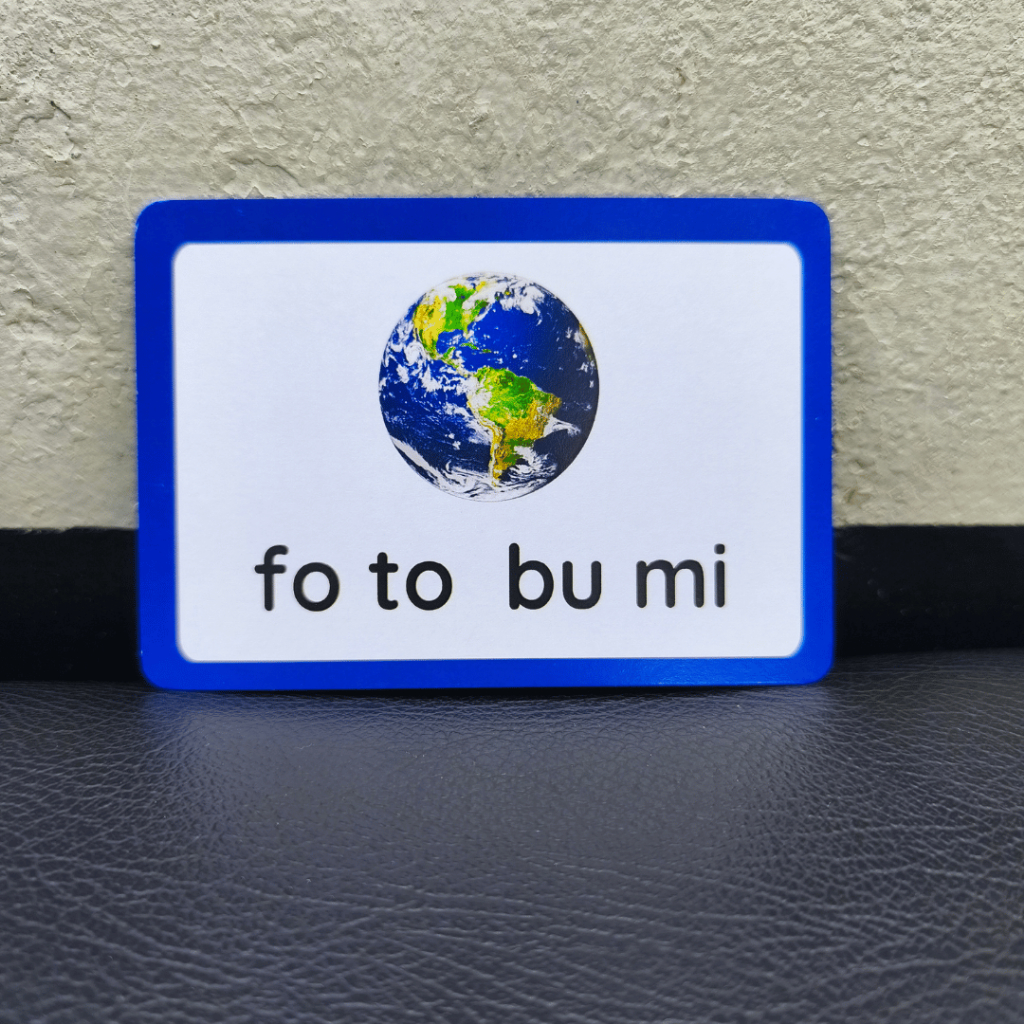 Flashcard Belajar Membaca Kata 4 Suku Kata - Kartu Baca Anak TK SD Edukasi