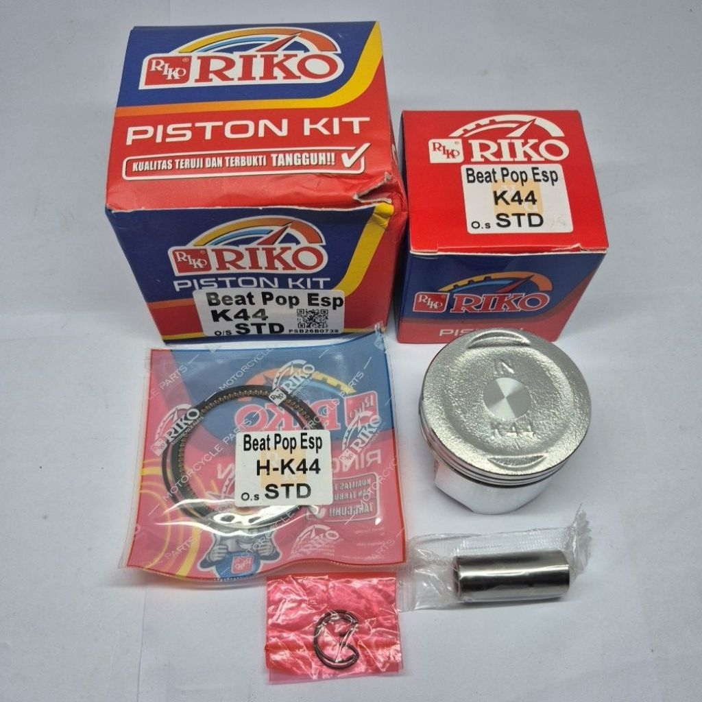 PISTON KIT BEAT POP ESP OV.STD (K44) ORIGINAL RIKO