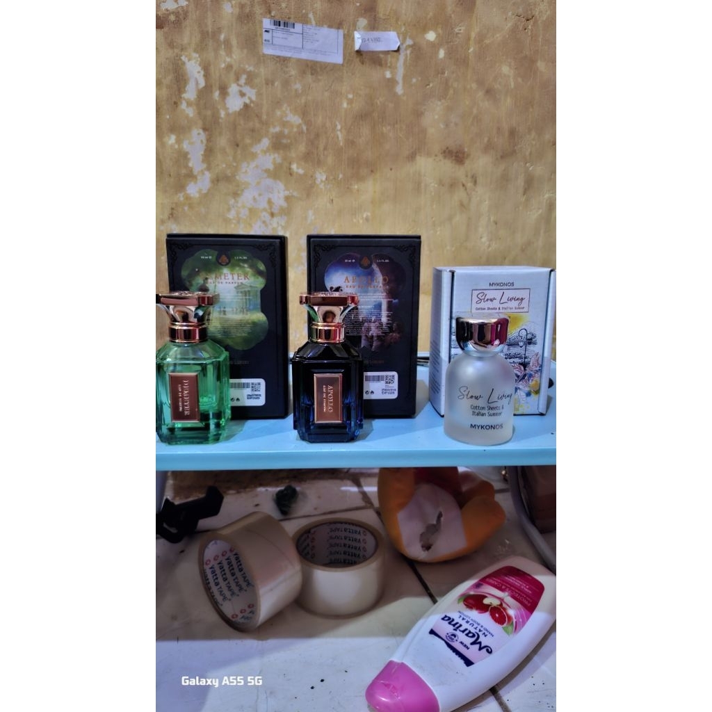 Wts, botol kosong ( bekas ), velixir apollo, demeter, mykonos slowliving