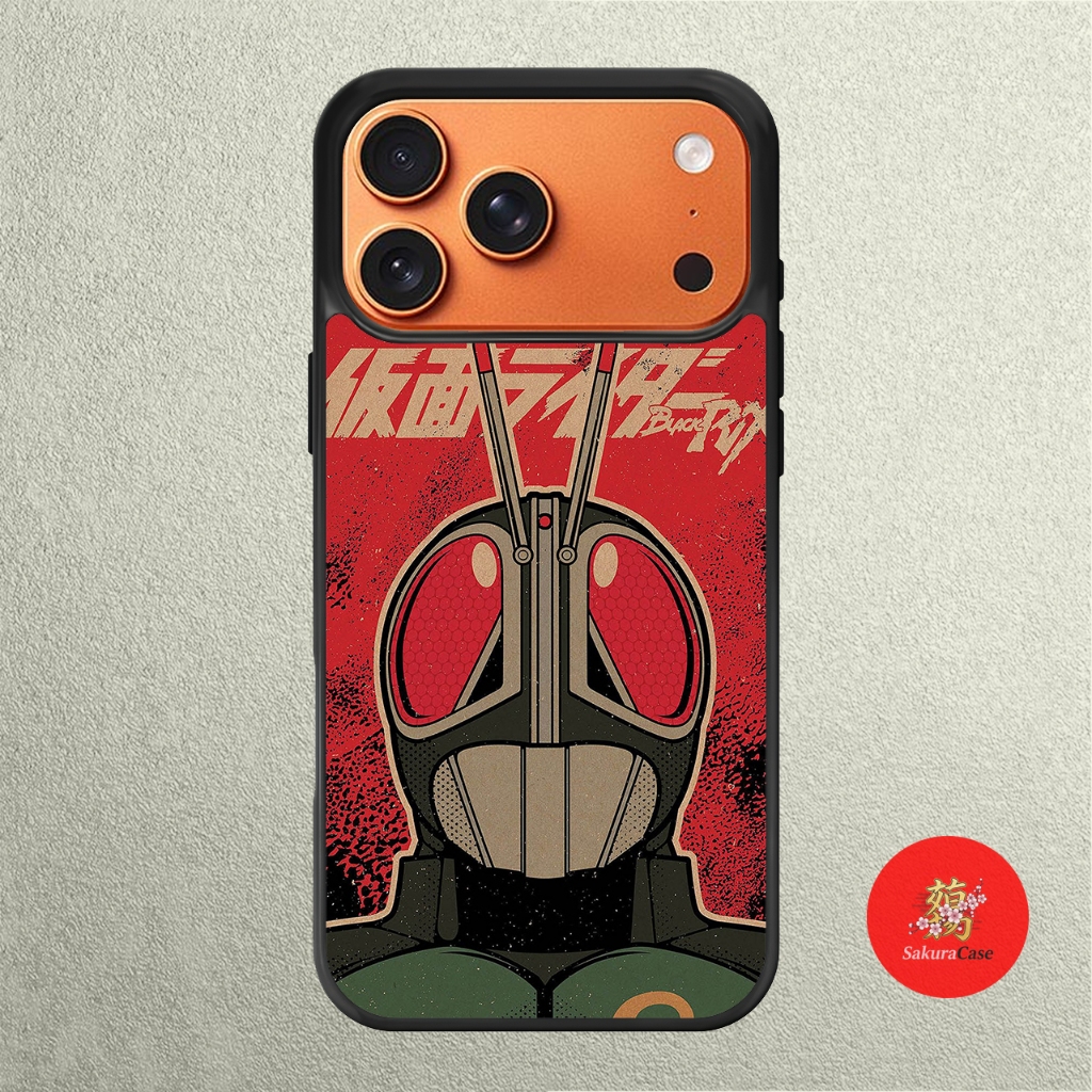 iPhone Case 17 16 15 14 13 12 11 X XR Xs 8 7 6 5 Plus Pro Max Air Softcase Kamen Rider black RX