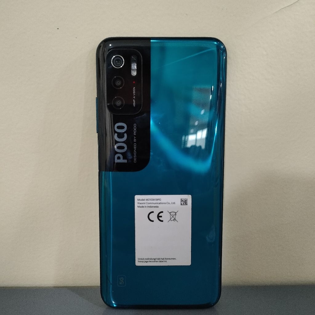 Handphone Poco M3 Pro 5G Ram 4 64 GB (Batangan, Tanpa Charger)