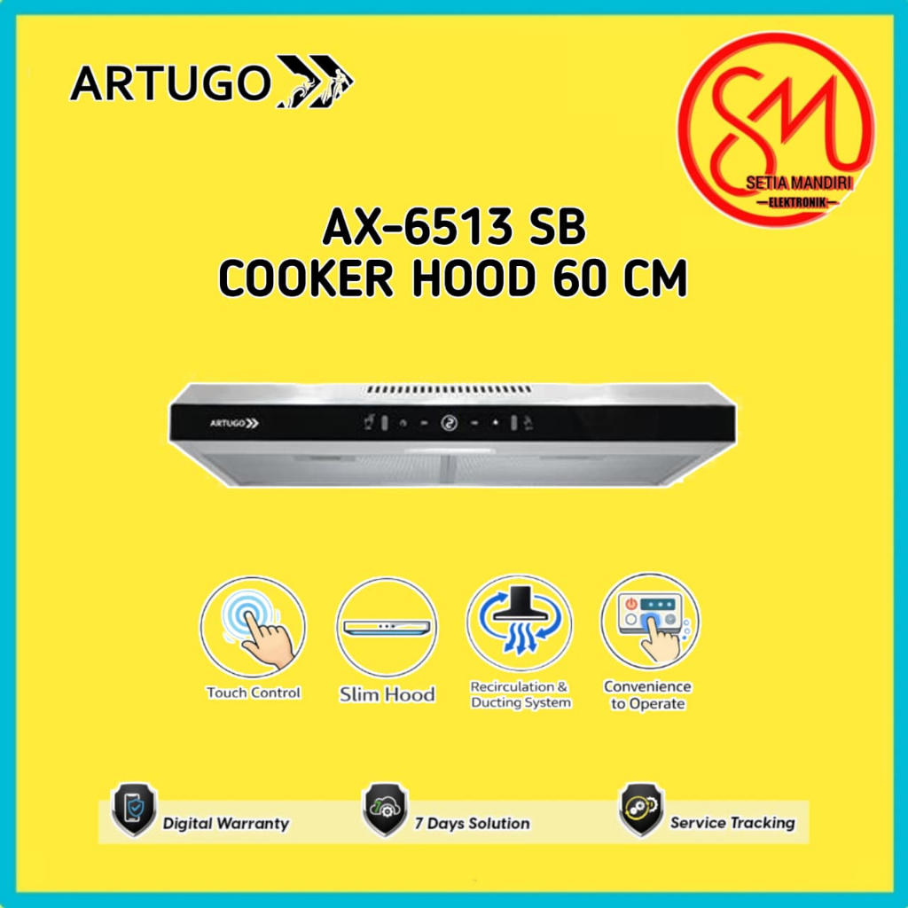 artugo AX 6513 SB Cooker Hood