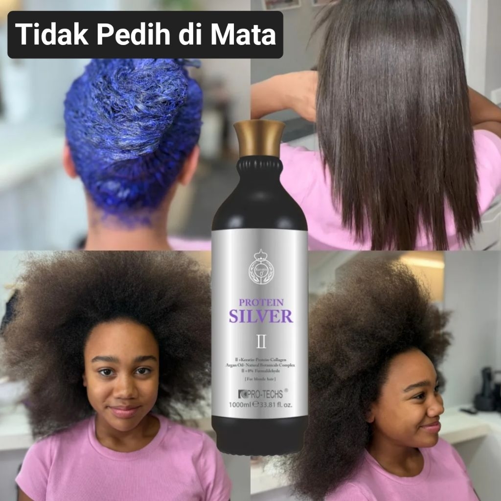 Keratin Treatment Smoothing Protein Pro-Techs Gold, Silver, Aman Tidak pedih di Mata purc original