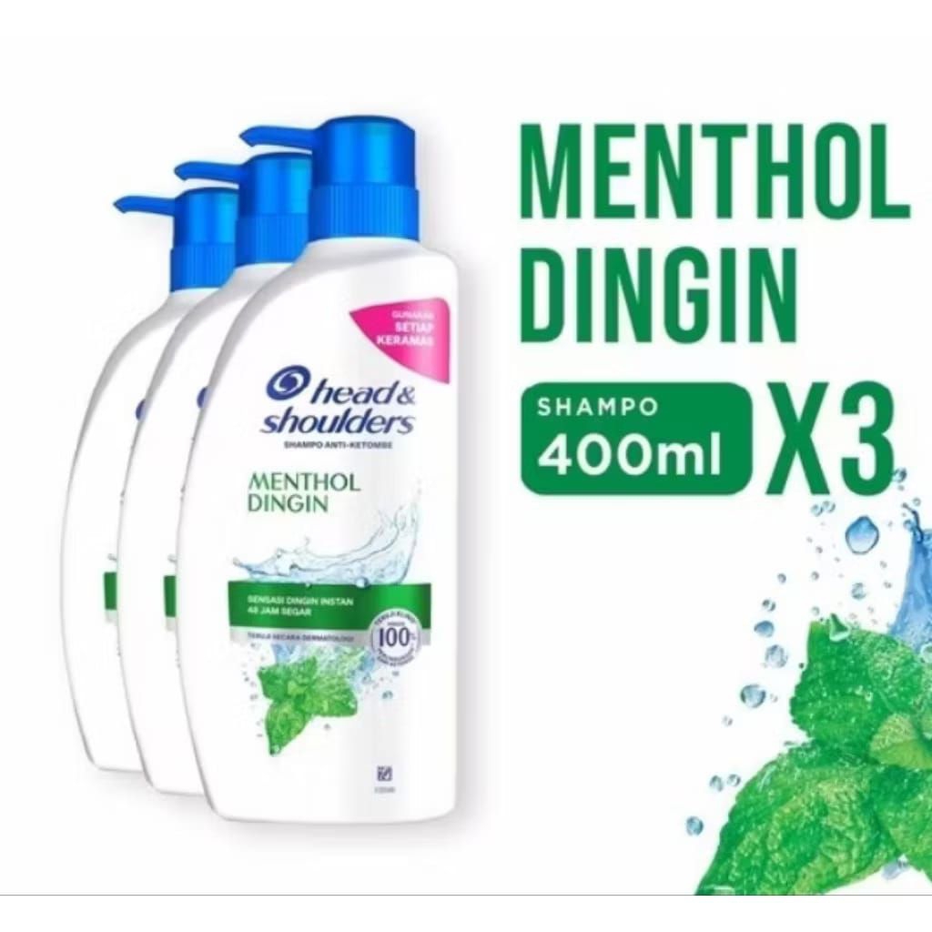 Shampo Head&Shoulders 400ml Pump x3 Head and Shoulders sampo 400ml pump x3
