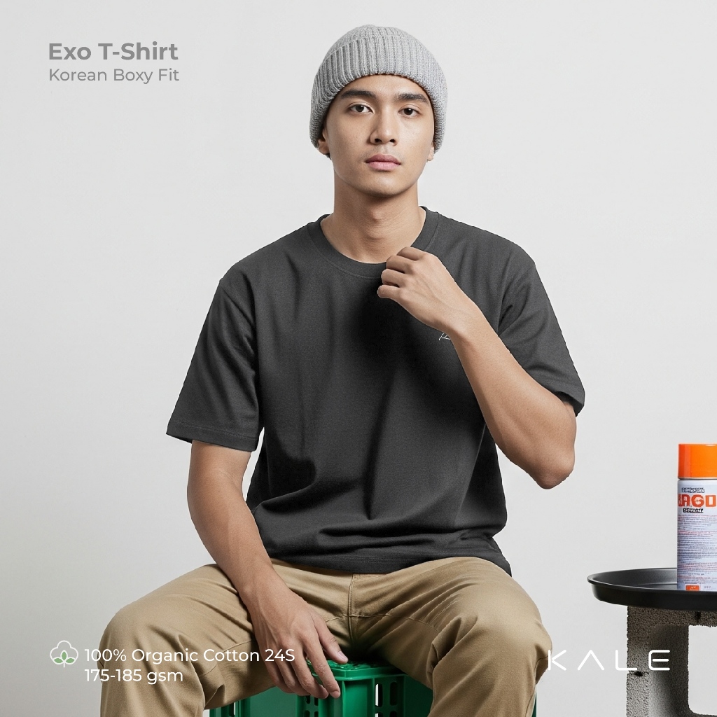 KALE Exo T-shirt Organic Cotton 24s Korean Boxy Fit