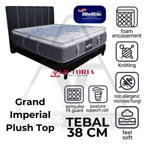 American Grand Imperial Plush Top 180 x 200 180x200 Kasur Saja Mattres Only