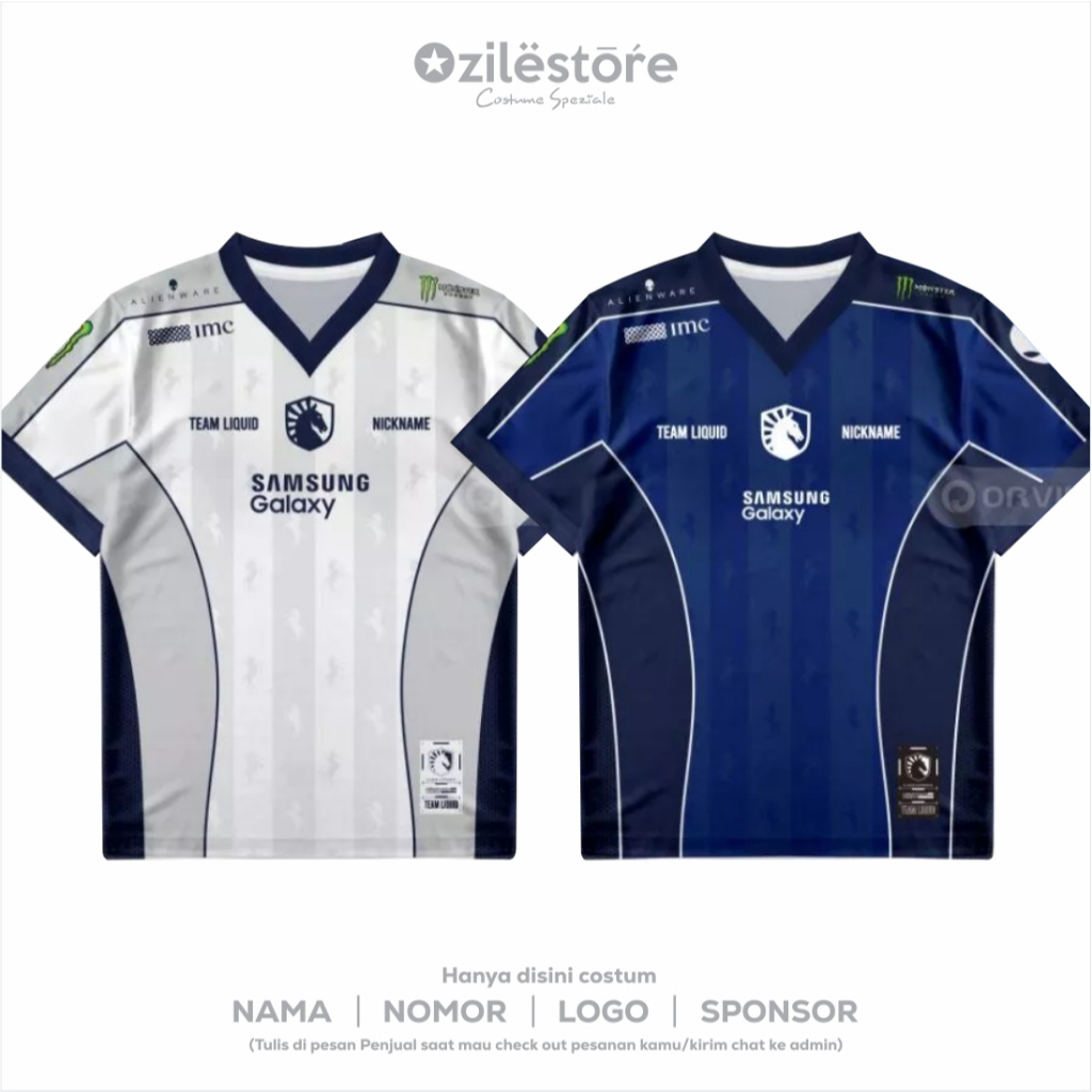 Jersey TEAM L1QU1D ID TLID 2026 2027 Terbaru / Kaos TLID MPL S 17 Free Custom Nickname Full Printing