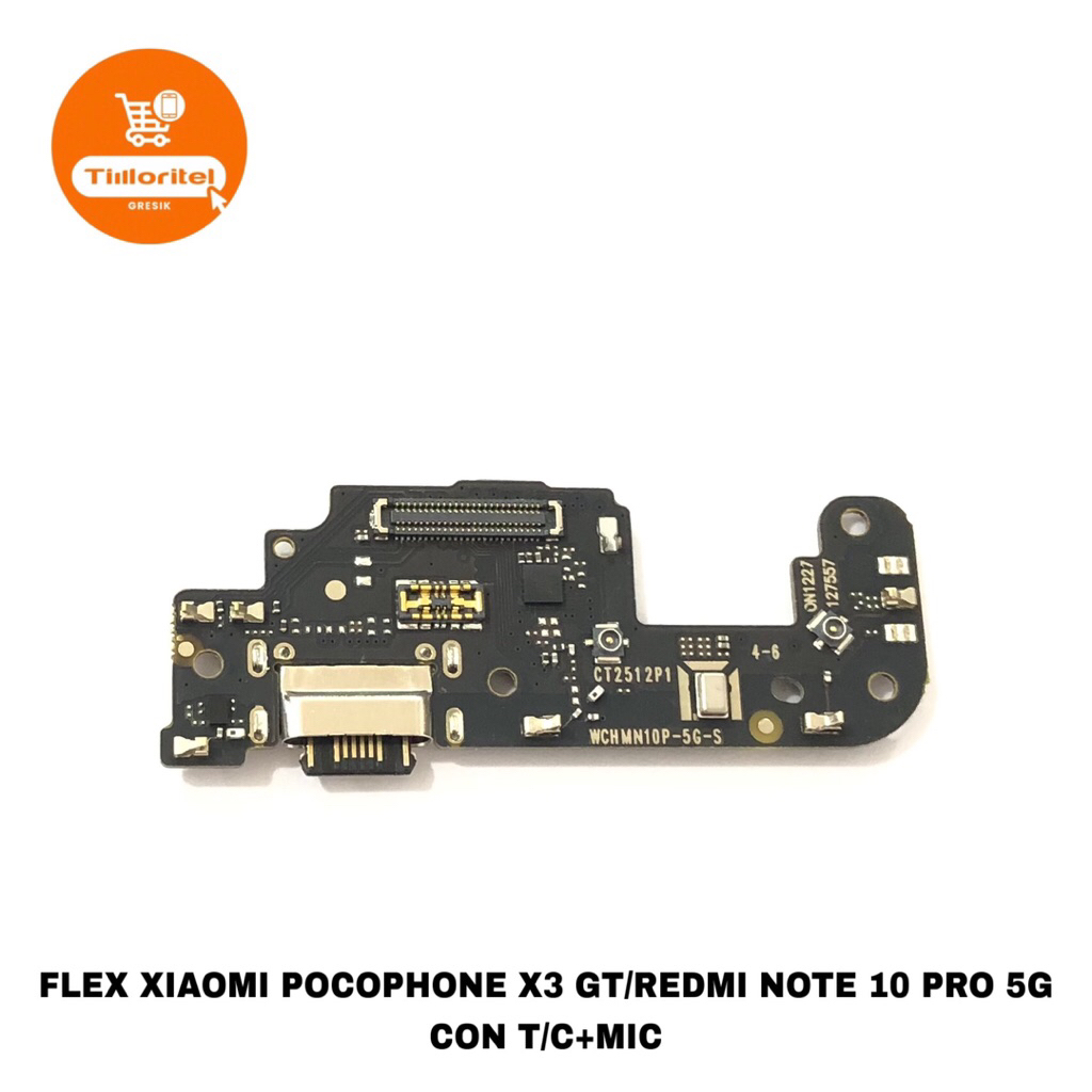 BOARD CONNECTOR CHARGER POCO X3 GT/REDMI NOTE 10 PRO 5G PCB KONEKTOR CAS