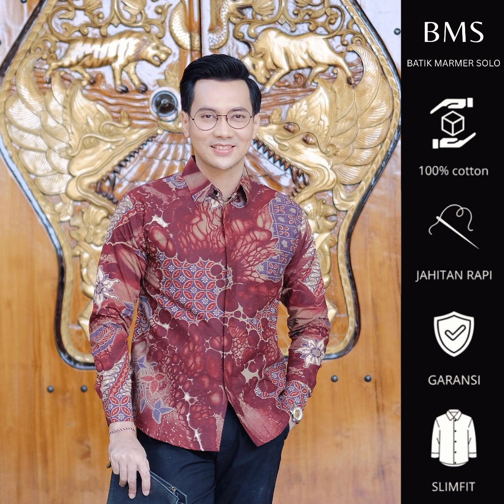 Kemeja Batik MARMER Solo Sekar Madangkara & Batik Modern Lengan Panjang - Kombinasi Tradisional dan 
