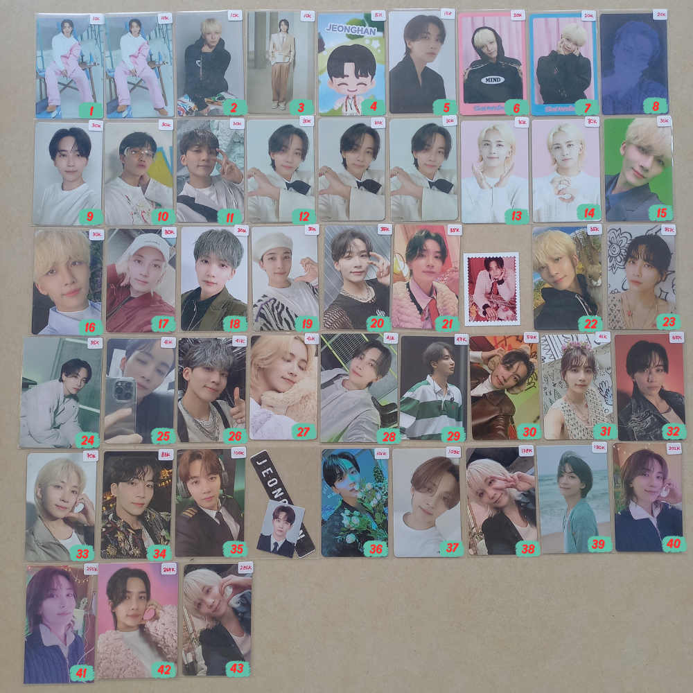 [Baca Deskripsi] PC Photocard JEONGHAN Seventeen SVT caratland dicon right here follow fts face the 