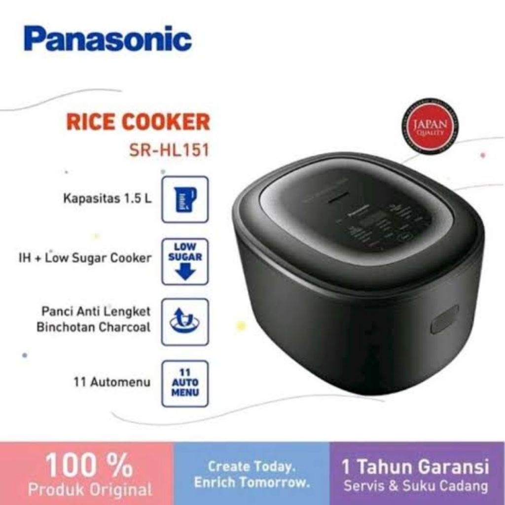 PANASONIC SR HL151KSR HL151 SRHL151 KSR SRHL151KSR RICE COOKER MAGIC COM PENANAK PENGHANGAT PENGUKUS