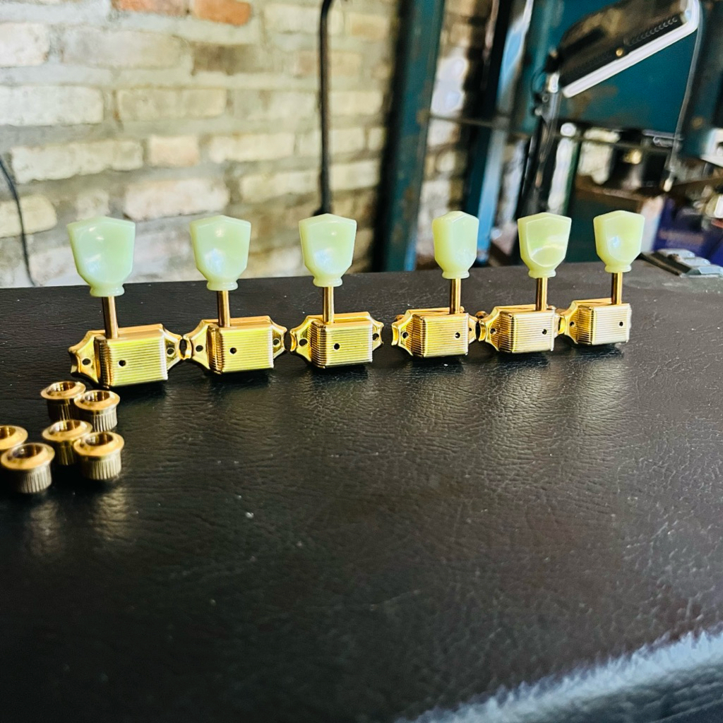 dryer head machine gitar vintage warna gold 3Rx3L gibson lespaul original - dryer vintage gitar elek
