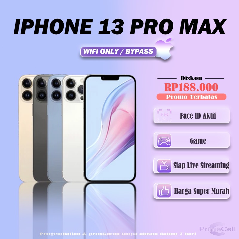 iPhone 13 Pro Max SECOND ORIGINAL Inter 128/256/512GB Mulus Like New Face ID WiFi-Only Simlock Apple