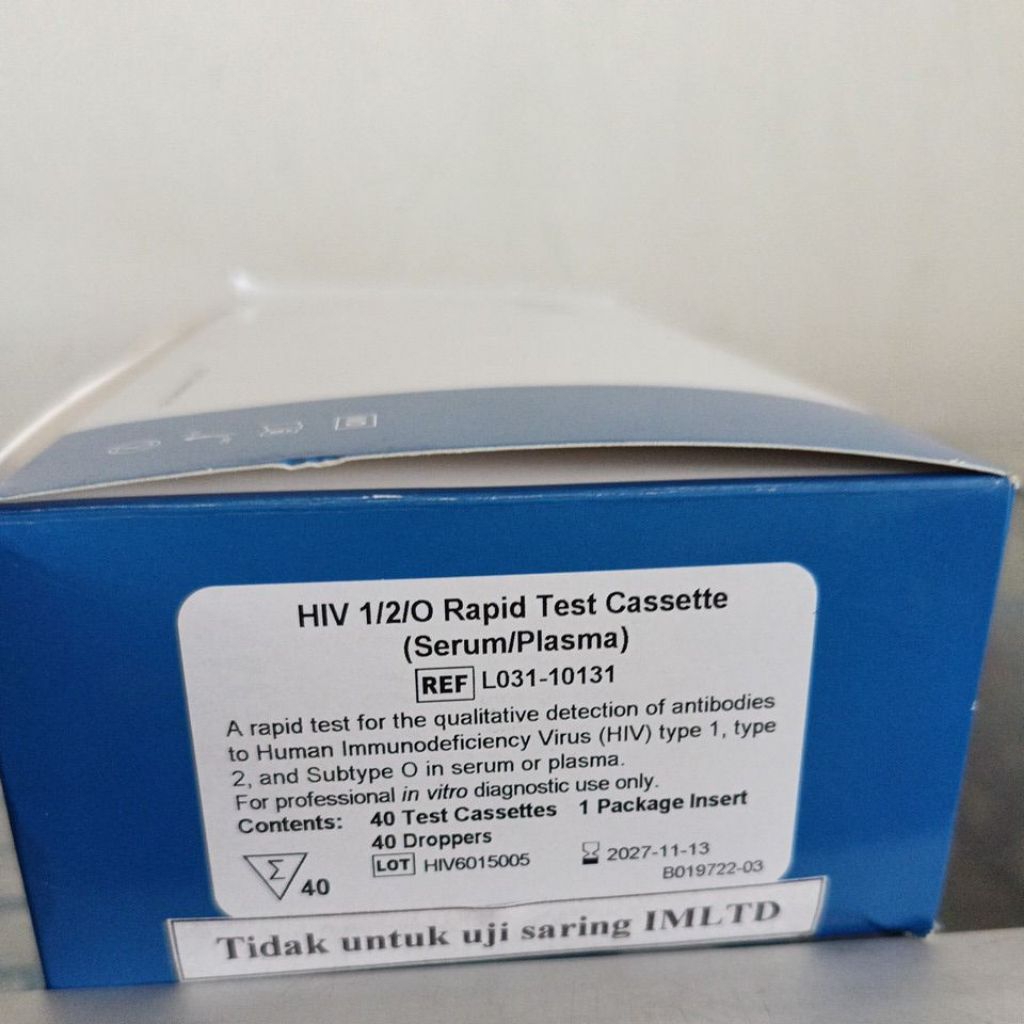 PWR FM HIV ACON RAPID TEST CASSETTE SERUM/PLASMA - HIV RAPID TEST ISI 40 TEST - ED 2027-11-13