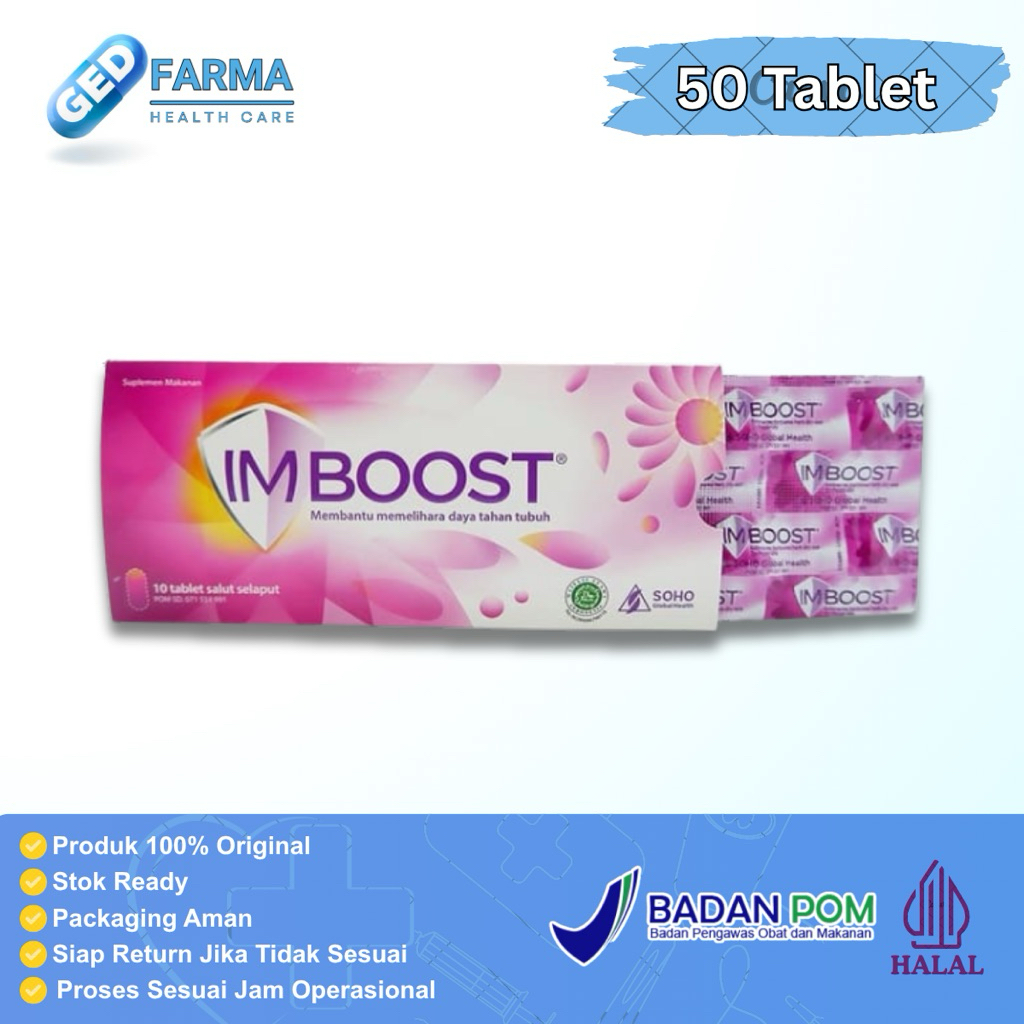 Imboost Tablet 1 Box @50Tablet - Produk 100% Original