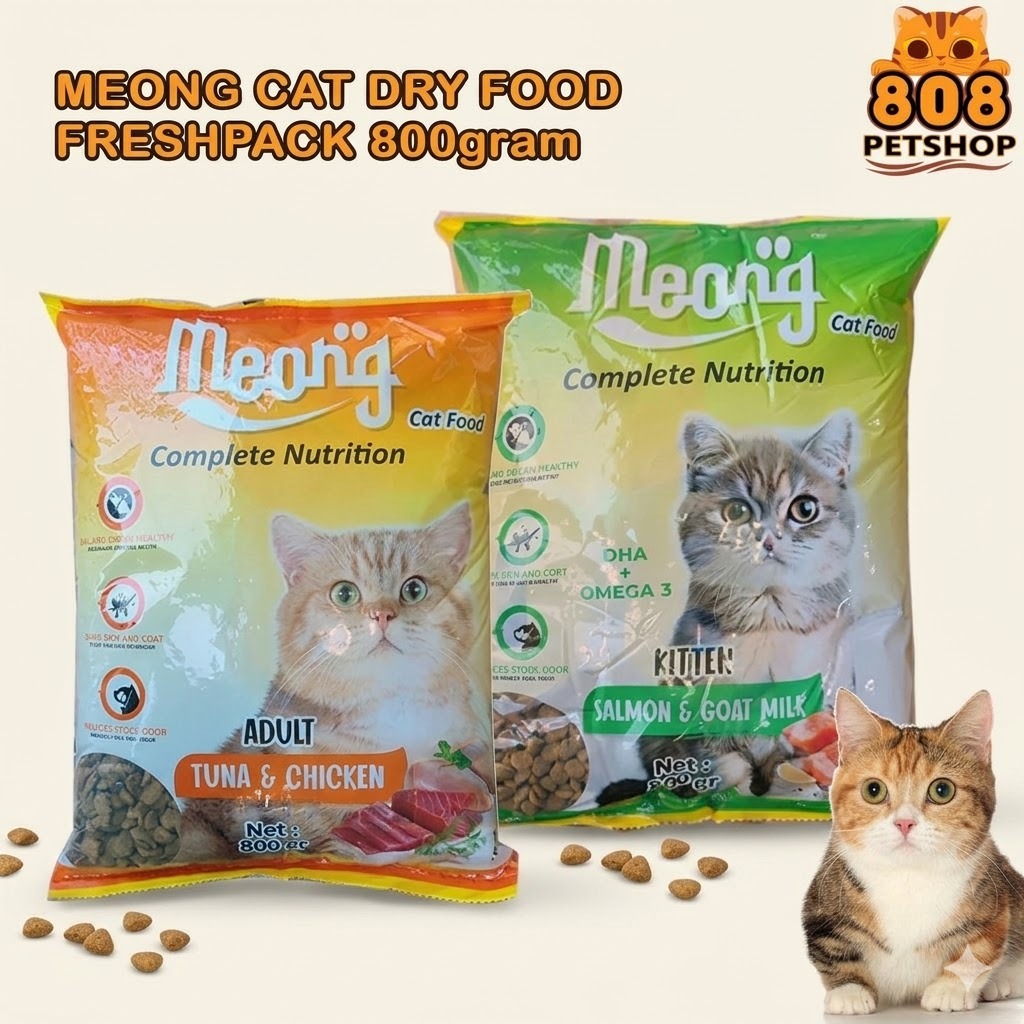 Makanan Kucing Meong 800gr Freshpack - Pakai Meong untuk Kitten dan Adult