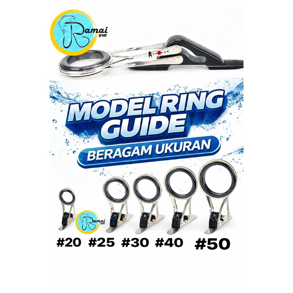 TERBAIK RAMAI PANCING RING GUIDE LIPAT PREMIUM STAINLESS STEEL JORAN PANCING TELESCOPIC UL CASTING