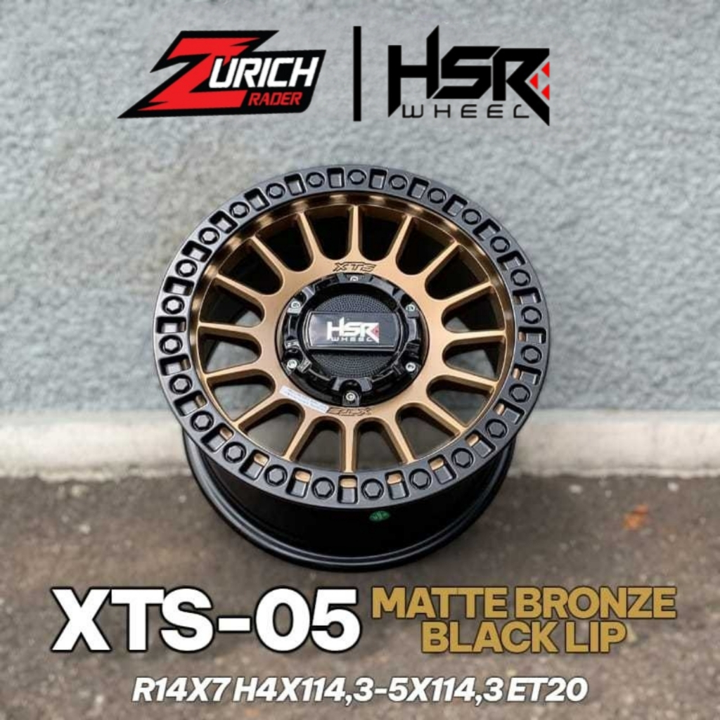 Velg Mobil Ring R14 Xts06 Pcd 4x114,3 5x114,3 Untuk L300 Granmax Avanza Xenia Panther Dll Ring 14