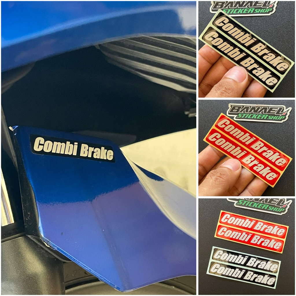 Sticker Stiker Combi Brake Cutting